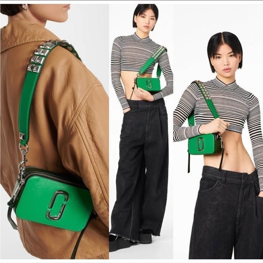 Marc jacobs studded kelly green bag